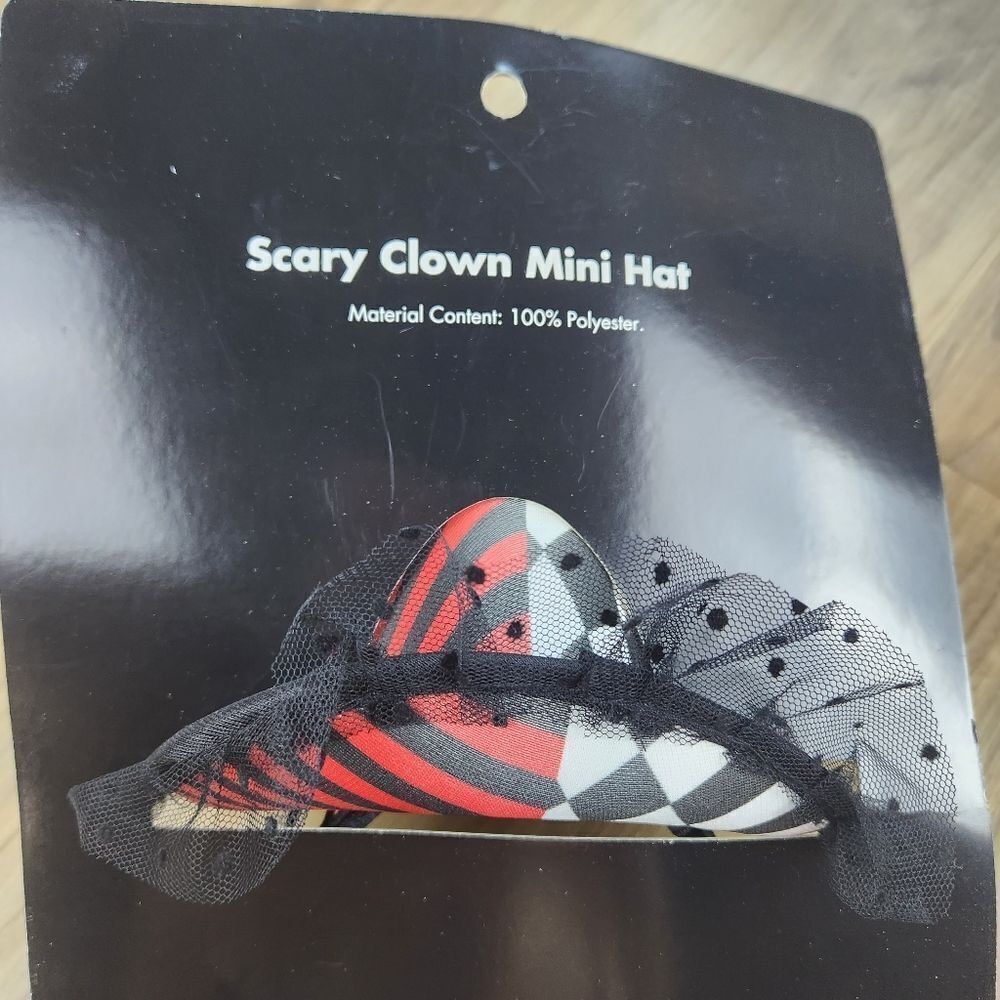 🔹️NWT Scary Clown Mini Hat Headband - Picture 5 of 8
